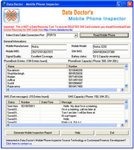 Cell Phone Forensics Software screenshot